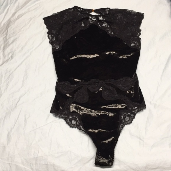 Victoria's Secret Velvet and Lace Teddy - Picture 6 of 8